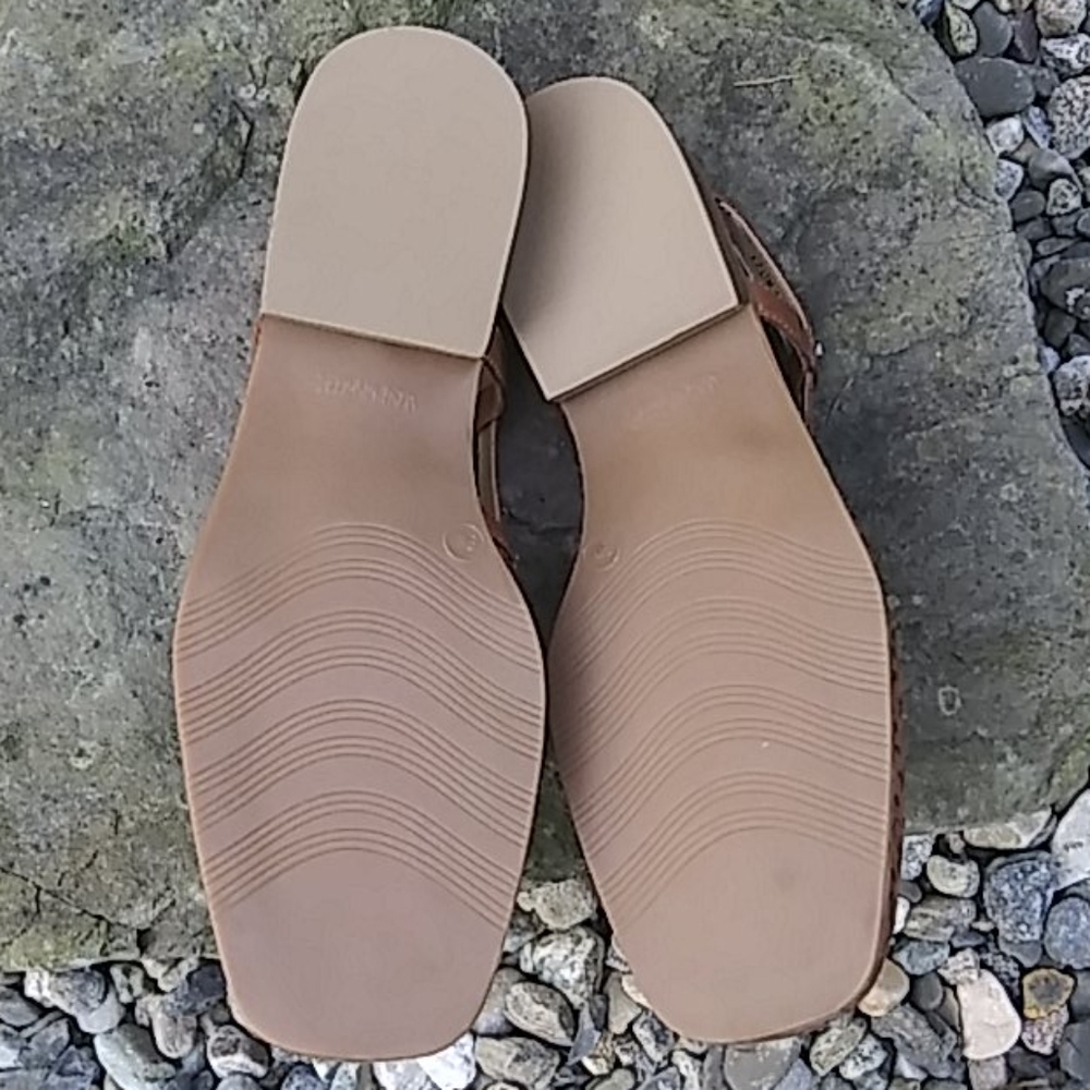 Glacee "Fritzy" Braided Leather Slingback Sandal - Picture 11 of 12